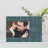 永遠の色調オーバーレイ |フォト婚約 案内状 (スタンド正面)
