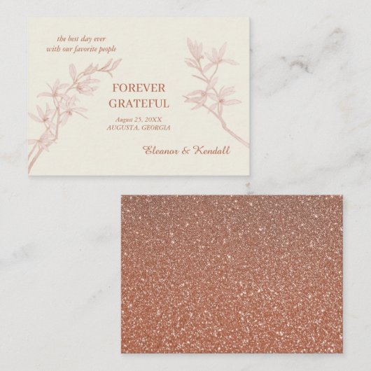 永遠の花ありがとう エンクロージャーカード (正面/裏面)