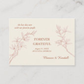 永遠の花ありがとう エンクロージャーカード (正面)