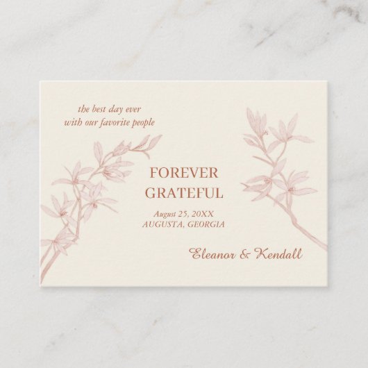 永遠の花ありがとう エンクロージャーカード (正面)