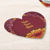 『永遠の花と愛のお祝い』結婚ズ ペーパーコースター (アングル)