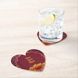 『永遠の花と愛のお祝い』結婚ズ ペーパーコースター