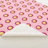 永遠の花の継ぎ目のないパターン シェルパブランケット (3/4)