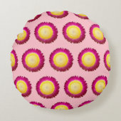 永遠の花の継ぎ目のないパターン ラウンドクッション (正面)