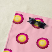 永遠の花の継ぎ目のない模様をビーチタオル ビーチタオル (インサイチュ)