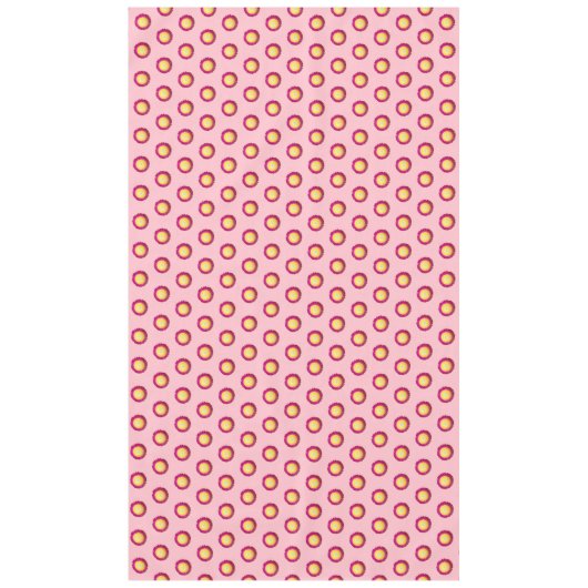 永遠の花の継ぎ目の模様(ピンク) テーブルクロス (正面)