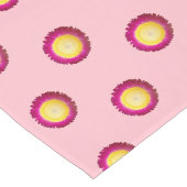 永遠の花の継ぎ目の模様（ピンク） ロングテーブルランナー (コーナー)