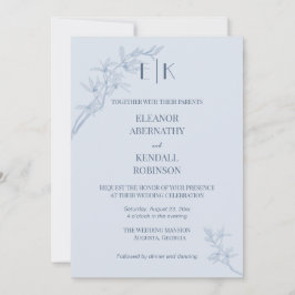 永遠の花モノグラム結婚すべて 招待状