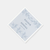 永遠の花モノグラム結婚ズ スタンダードカクテルナプキン (角)