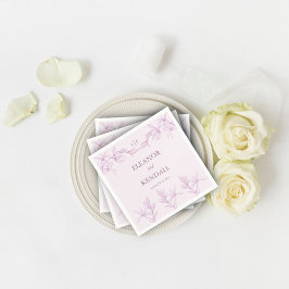 永遠の花モノグラム結婚ズ スタンダードカクテルナプキン