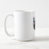 永遠の花咲く愛の抱擁Tシャツ | 華麗なカップルデザイン コーヒーマグカップ (左)