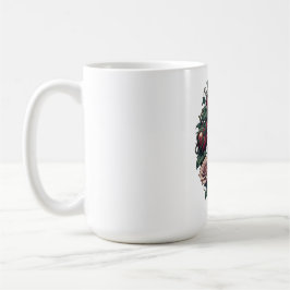 永遠の花咲く愛の絡み合うハートTシャツ コーヒーマグカップ