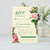 永遠の花嫁の結婚式RSVPカード 出欠カード (スタンド正面)