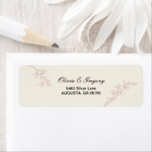 永遠の花結婚の差出人住所 ラベル (インサイチュ)