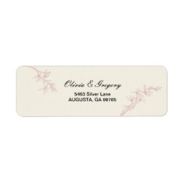 永遠の花結婚の差出人住所 ラベル