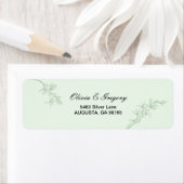 永遠の花結婚の差出人住所 ラベル (インサイチュ)