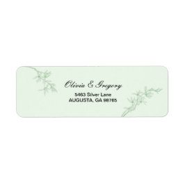 永遠の花結婚の差出人住所 ラベル