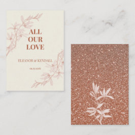 永遠の花結婚の感謝 エンクロージャーカード