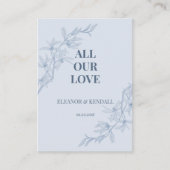 永遠の花結婚の感謝 エンクロージャーカード (正面)