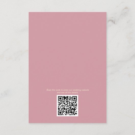 永遠の花結婚の詳細 エンクロージャーカード (裏面)