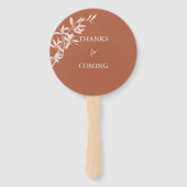 永遠の花結婚の ハンドファン (裏面)