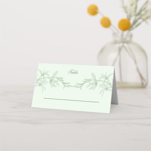 永遠の花結婚の プレイスカード (正面)