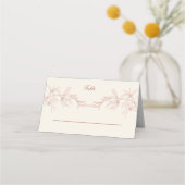 永遠の花結婚の プレイスカード (正面)