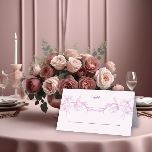 永遠の花結婚の プレイスカード