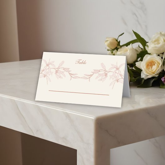 永遠の花結婚の プレイスカード