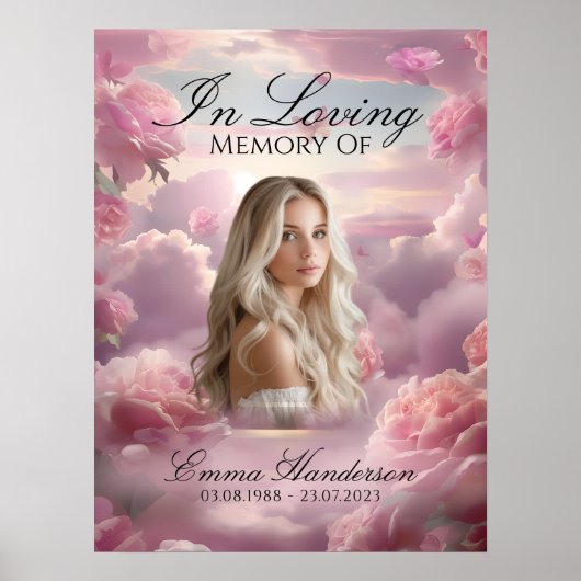 永遠の花記念歓迎看板ポスター ポスター (正面)