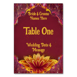 永遠の花：愛のお祝い テーブルナンバー