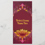 永遠の花：愛のお祝い メニュー (裏面)