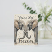 永遠の芸術を愛する象 ポストカード (スタンド正面)