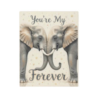 永遠の芸術を愛する象 メタルプリント