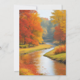 永遠の芸術、紅葉の渓流 シーズンカード