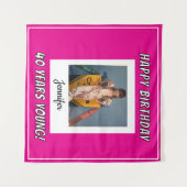 永遠の若さ ヴィンテージ写真の誕生日 タペストリー (正面(横))