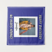 永遠の若さ ヴィンテージ写真の誕生日 タペストリー (正面(横))