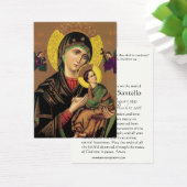 永遠の葬儀の救済母祈りの言葉聖札 (デスク)