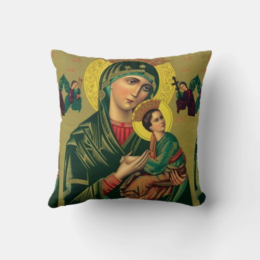 永遠の装飾用クッションの我々の救済女性 クッション (裏面)