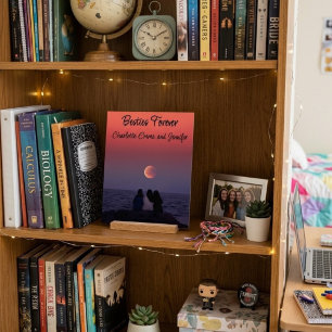 永遠の親友 ムーンライズ フォト アクリルブロック アクリルサイン