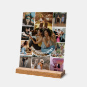永遠の親友 11枚の写真を並べた 友情のコラージュ アクリルサイン (傾斜)