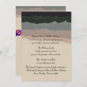 永遠の記憶-死別はNotecard感謝していしています サンキューカード (正面/裏面)