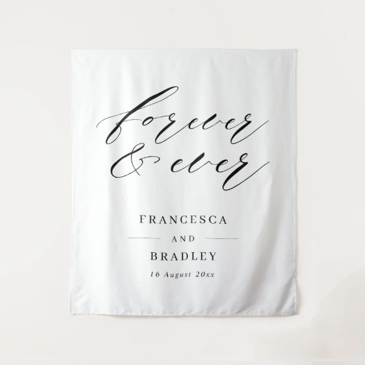 永遠の誓い ウェディングセレモニーの背景 タペストリー (正面)