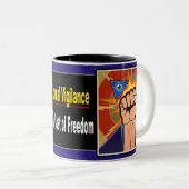 "永遠の警戒"のマグ ツートーンマグカップ (正面右)