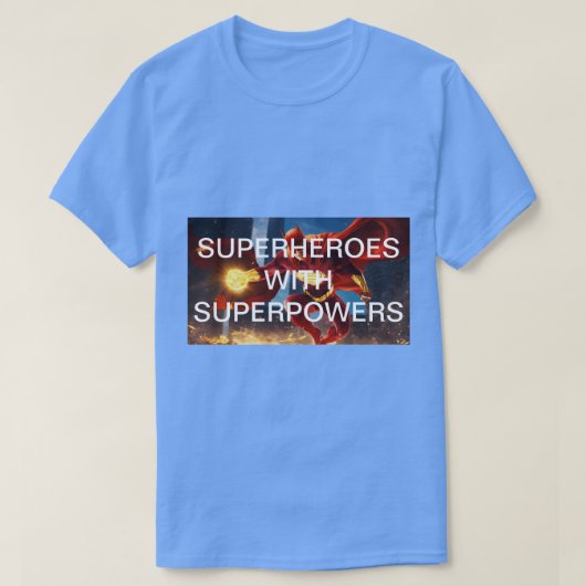 「永遠の警戒:スーパーヒーローがタトゥーを解放 Tシャツ (デザイン正面)