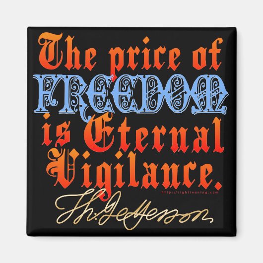 永遠の警戒 マグネット (正面)