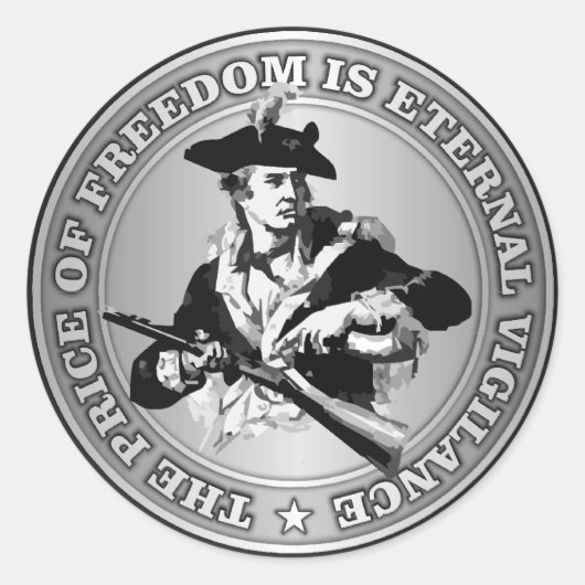 永遠の警戒 ラウンドシール (正面)