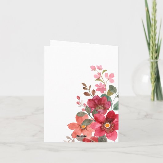 永遠の赤い花 招待状 (裏面)