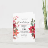 永遠の赤い花 招待状 (正面)