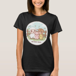 永遠の農場の友達 - かわいい＆可愛らしい Tシャツ